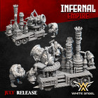 Dwarf Infernal Mortar Big Amazing Model White Angel Rpg Dnd 12 Part Kit