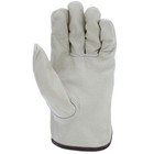 12 Pair Pack  Cowhide Grain Leather Drivers  Work Safety Gloves  ppe  All Sizes