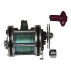 Vintage Baitcasting Trolling Reel Made In Japan Metal Spool Red Handle Classic