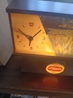Vintage Schaefer Beer Lighted Clock Sign W  Motion Waterfall - Works Sometimes  