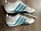 Team Adidas Goodyear Women s Size 7 Shoes Golf Sneakers Three Stripes White Blue