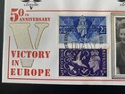 1995 Benham Silk Fdc Ve Day Double Dated - Coventry Wreath   1946 Victory Stamps