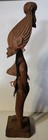 Vintage African Female Fertility Statue Hand Carved Wooden Tribal Figure
