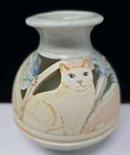 Cat Robert Finn Pottery California Studio Cut Out Dragonfly Pet Loss Gift Grief