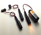 3 Pcs Sunset Amber Led Micro Effects Light W  3 Pcs 9 Volt Clips Fx Scenery Prop