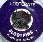 Lootcrate August 2017 Pin Kingdom Loot Crate New Sealed