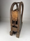 Antique 18-19th C Southeast Asian Bronze Elephant Bell On Wood Stand W Clapper