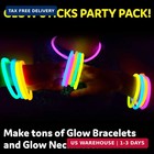 Glow Sticks Party Supplies 100pk - 8 Inch Glow In The Dark Light Up Sticks Party