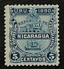 Travelstamps  Nicaragua Stamps Scott  22 - 5c Train Mint Mogh