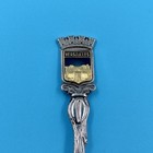 Vintage Versailles France Souvenir Spoon Enameled Palace Crest Emblem