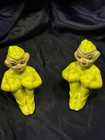 Vintage Green Pixie - Cute Gilner Elf 1950s Collectible California Us Pottery