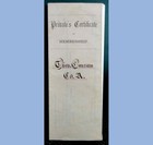 1863 Antique Original Civil War Ny 12 Reg 2 Brig 1 Div Member Document Conrow