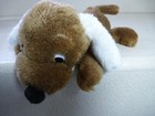 Vtg Dakin Drooper Brown Puppy Dog Plush Small White Ears Stuffed Toy Korea 1973