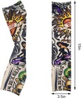  18pcs Temporary Tattoo Arm Sleeves For Men Women - Fake Tattoo Sleeves