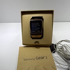 Samsung Gear 2 Smart Watch Gold Metal Case Black Rubber Band Bluetooth Fitness