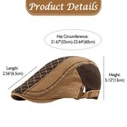 Newsboy Cap For Men Flat Hats Adjustable Caps Cabbie Ivy Hunting Outdoor Sports