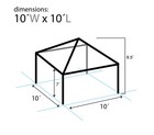 Replacement Steel Frame For West Coast Frame Tent 10x10 Event Party Gazebo