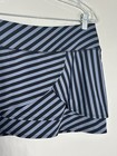 Athleta Women Skort Gray Black Stripe Layered Skort Size Medium