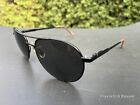 Vintage Black Aviator Eyeglasses Sunglasses - Frame Only