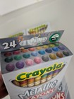 Crayola Metallic Crayons 24 Count Lot Of 4 Color On Light Dark Paper New Limited