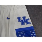 Nike Kentucky Wildcats Basketball Shorts Mens Large White Blue Authentic Uk Logo