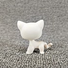 Lps  64 Rare Littlest Pet Shop Pink White Short Hair Cat Kitty Blue Eyes
