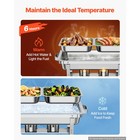 Uimoso 1 Pack Buffet Chafing Dish Set  9qt 8 5l Stainless Steel Food Warmer