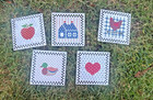 Rare Signed B d Duck Nos 6  Ceramic Tile Farm House Country Cottage Trivet