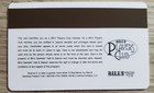 Bill s Gamblin  Hall   Saloon Casino Las Vegas Slot Card - No Name