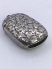 Very Deep Repousse Floral Birmingham Eng  Sterling Match Safe  s516  