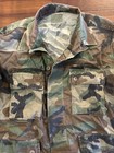 Vintage 1980s Army Button Up Shirt Adult Large Green Military 80s Usa War