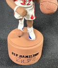 Richard  rip  Hamilton Signed Detroit Pistons Talking Sga Bobblehead Figure Jsa