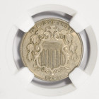 1883 Shield Nickel   About Uncirculated Ngc Au53 