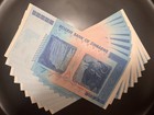          Zimbabwe 100 Trillion Dollar Aa 2008 P-91 Lot Of 10 Unc Notes