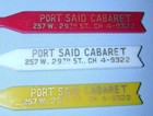 3 Vintage Plastic Stir Swizzle Sticks From The Port Said Cabaret New York City