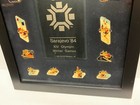 1984 Sarajevo Winter Olympic Limited Edition Framed Mascot Pin Set  new 