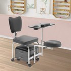 Manicure Pedicure Chair Nail Table Trolley Adjustable Nail Desk Workstation 3in1