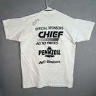 Vintage 90s Nhra Winston Drag Racing T Shirt Adult Xl White Usa Made Mens