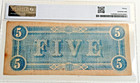1864   5 Confederate States    Richmond  T-69    Very Fine  Pmg 30