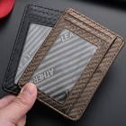 Mens Leather Slim Wallet Credit Card Holder Rfid Blocking Pocket Id Money Pu Usa