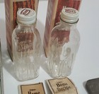 Lot 3 Vintage Hires Root Beer Extract Empty Bottles  W Box Dr Blumers Empty Box 