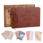 80-page Scrapbook Album Diy Photo Album Pu Leather Cover For Anniversary Wedding