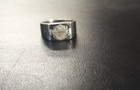 Vintage Harley Davidson Ring Titanium   Sterling Silver Bar   Shield Size 10