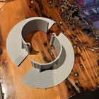 Chemlink E Curb  2 5     2 Pc   Nylon  Roof Ext  Pipe Flashing Seal Pitch Pocket