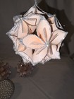 Kusudama Origami Flower Christmas Ornaments Pink Silver Glitter Paper Ball Lot