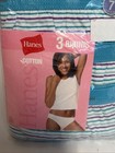 Hanes Girls Bikini 3 Pack Size 7 Vtg 2006 Tagless 100  Cotton