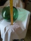 Lg Blue-green Glass Japanese Buoy Fishing Float Maritime Antique 9 5 