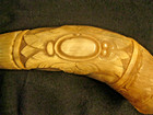 Very Large Carved Replica Norse Viking Battle Call Trumpet Bugle Hunting Horn