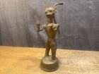 Antique Indian Dhokra Brass Hindu Deity Figure Sculpure Folk Art Very Old