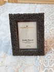 Vintage Miniature Picture Frame Gold Plated 2 x3 